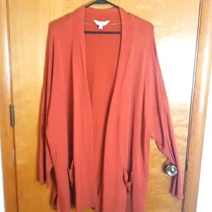 Terra & sky 3x burnt orange cardigan